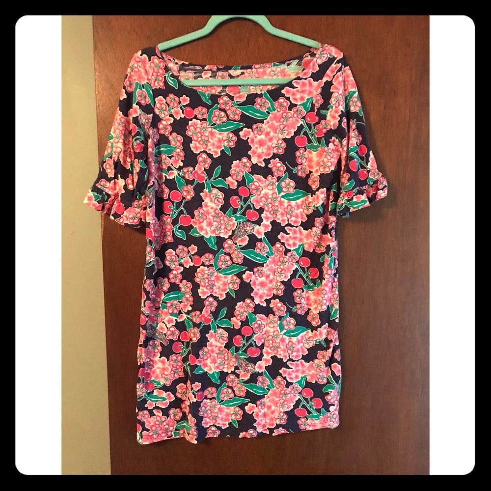 Lilly Pulitzer Cherry Blossom ruffle dress